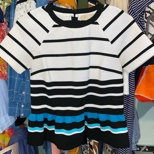Michael Kors Striped Peplum